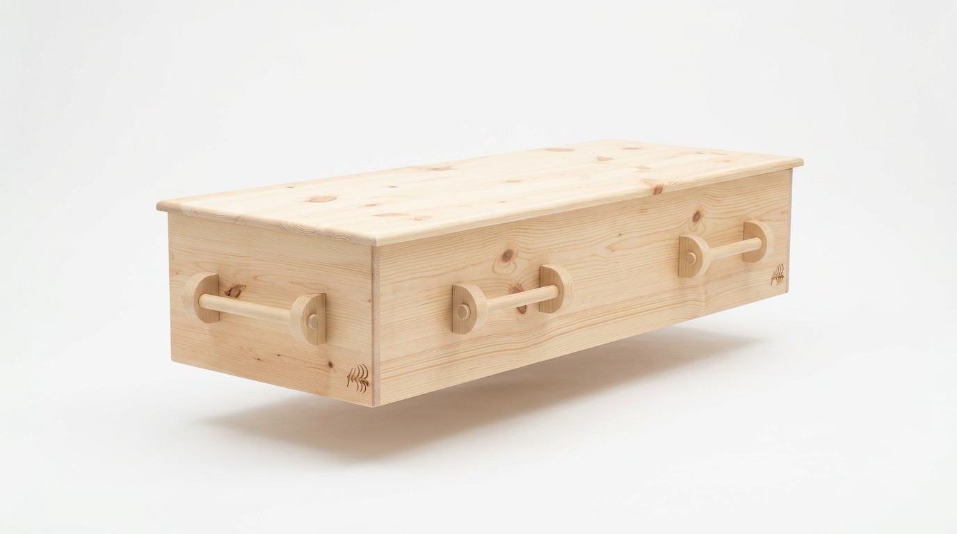 Flat-Top Pine · Wood Rope Handles