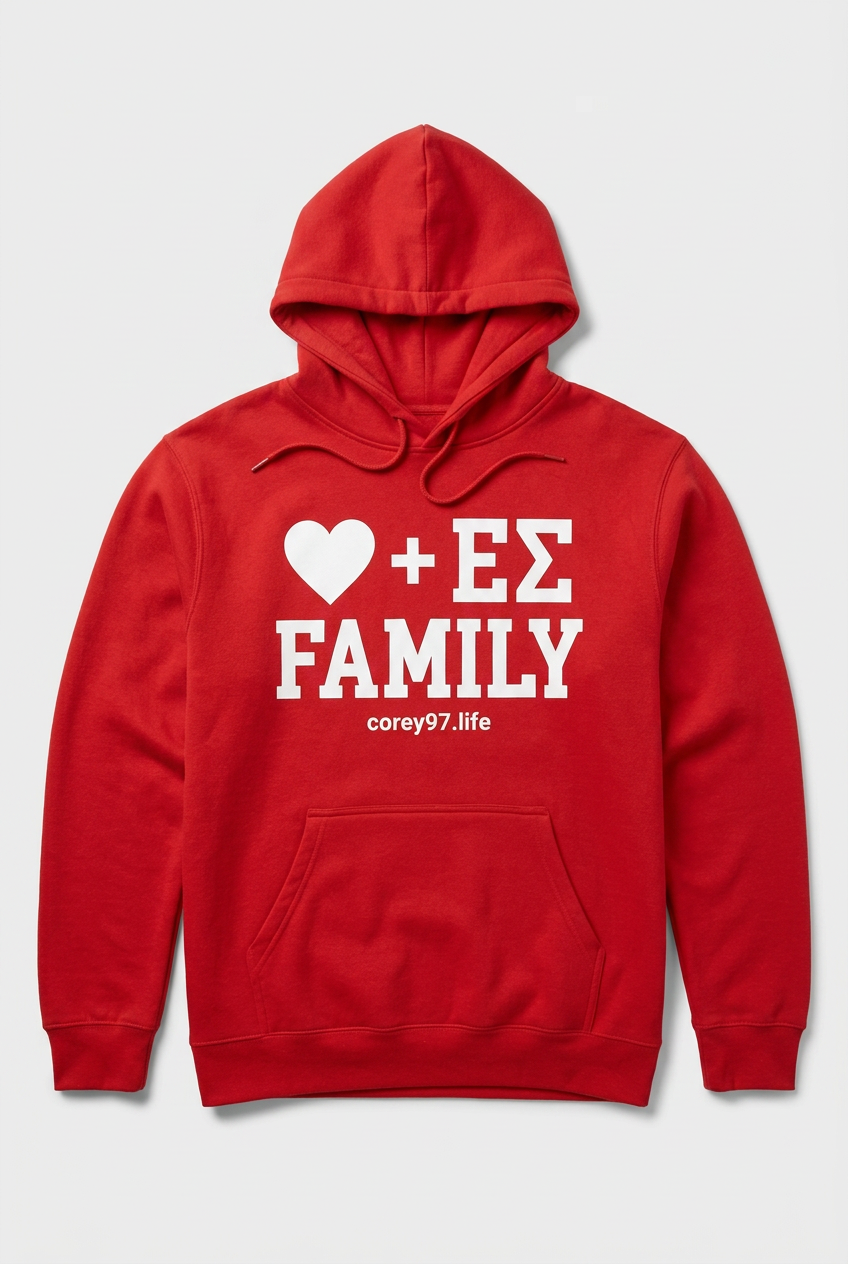 Hoodie — ♥ + ΕΣ FAMILY Corey97.life
