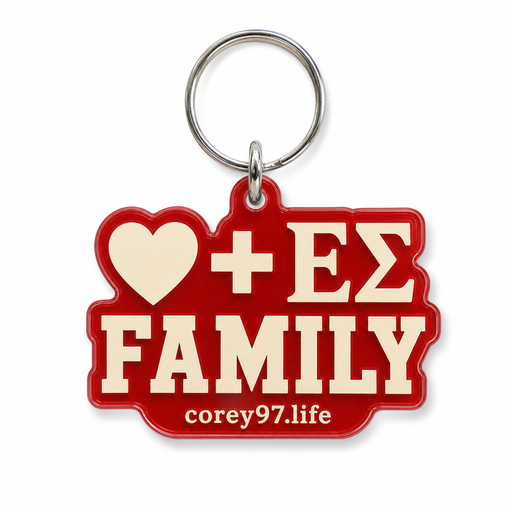 Keychain — ♥ + ΕΣ FAMILY Corey97.life